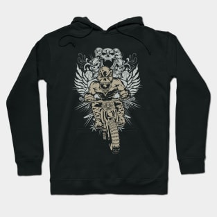 Dirtbike Skull Scream Hoodie